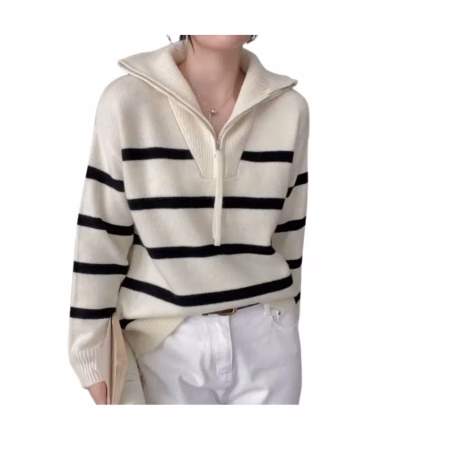 Striped Pullover Sweater Women’s Fall/Winter Preppy Knit